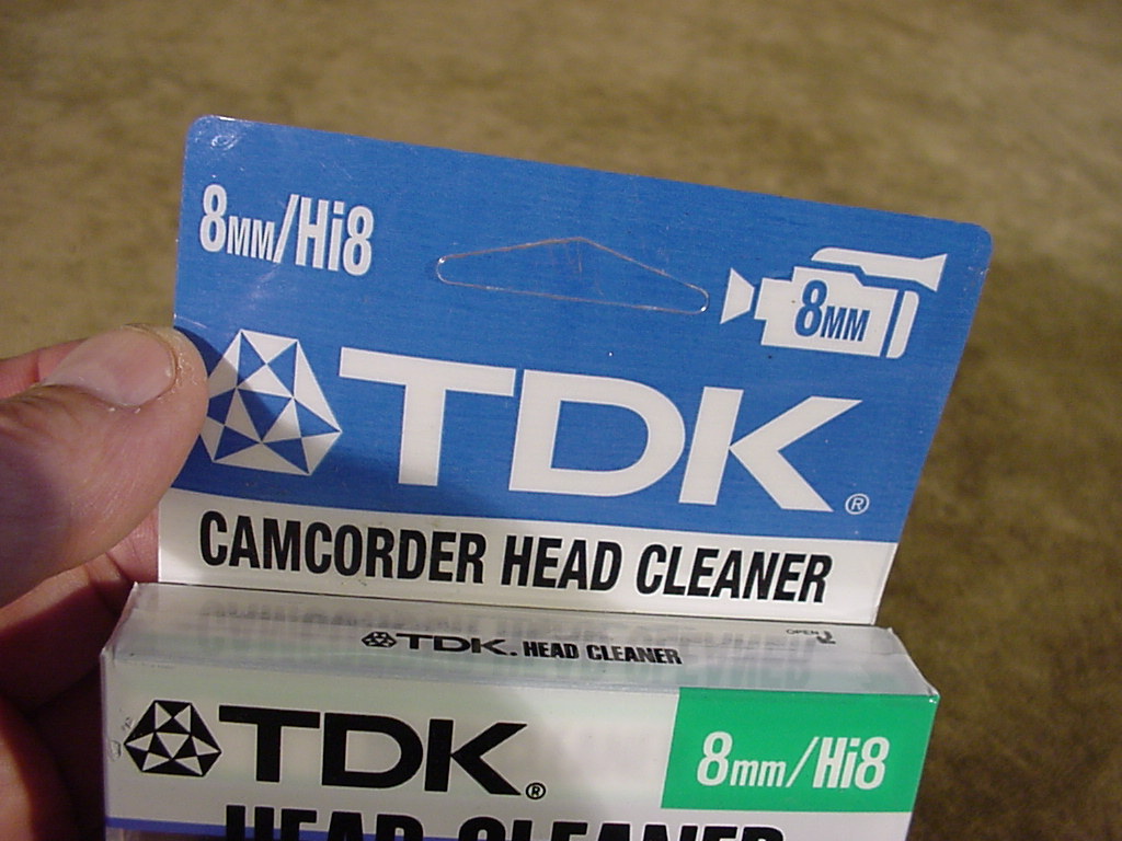 TDK HEAD CLEANER FOR 8MM HI8 VIDEO CAMERAS and PLAYERS 8CL11 DRY eBay