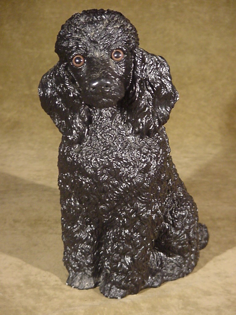 resin poodle statue