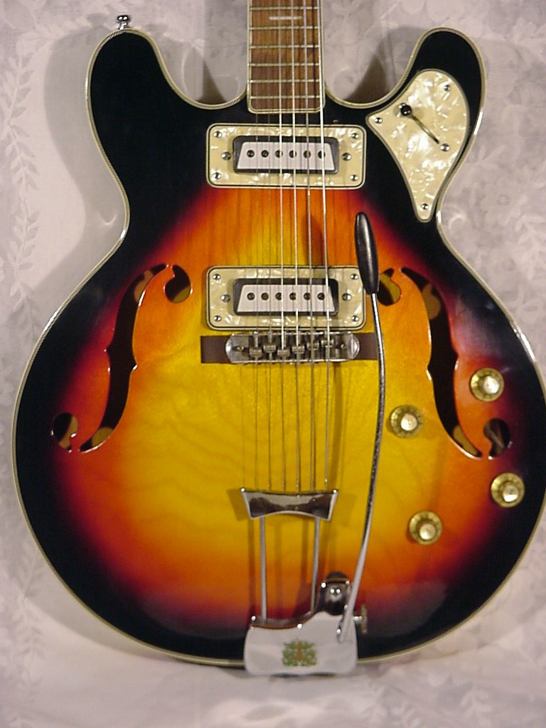 VINTAGE '67 MAXITONE ARIA ELECTRIC GUITAR. 335 STYLE, UNIVOX MATSUMOKU