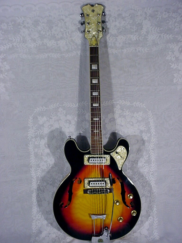 VINTAGE '67 MAXITONE ARIA ELECTRIC GUITAR. 335 STYLE, UNIVOX MATSUMOKU