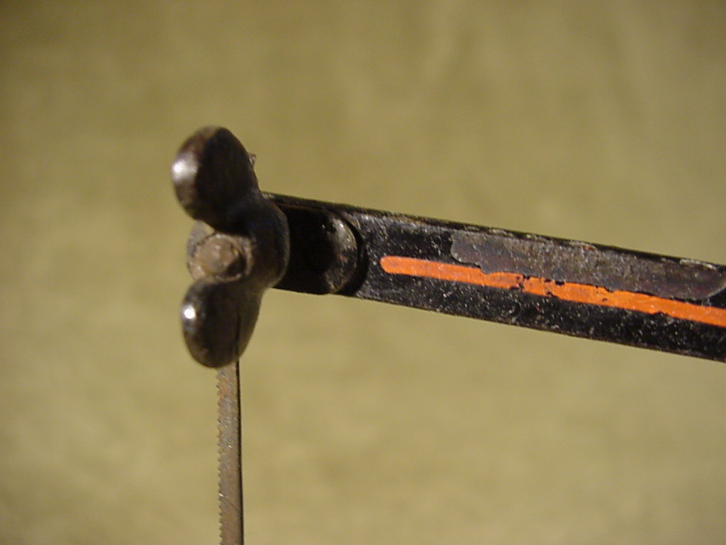 ANTIQUE SCROLL JIG SAW PATENTED JUNE 18 1878 CAST IRON HANDLE, EARLY