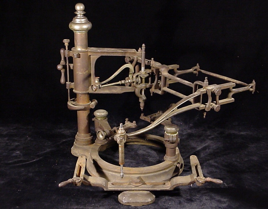 ANTIQUE cast iron FRANCIS ENGRAVING MACHINE PANTOGRAPH Jeweler's Tool