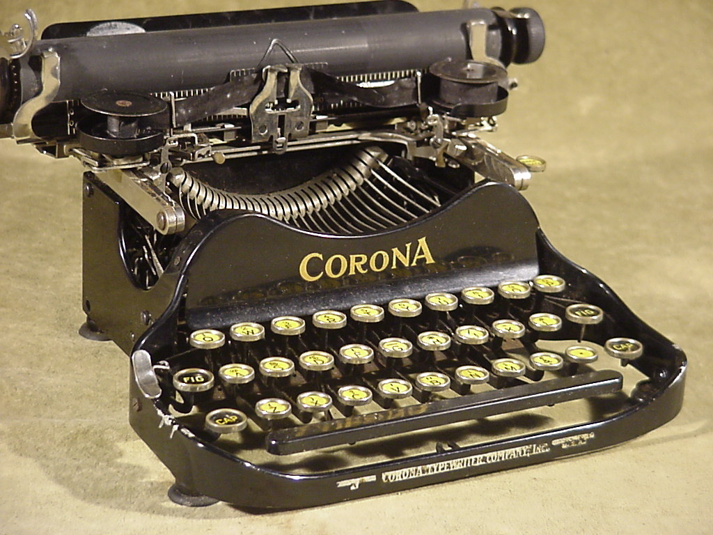 ANTIQUE EARLY 1900'S LEGENDARY FOLDING CORONA 3 TYPEWRITER IN WORKING