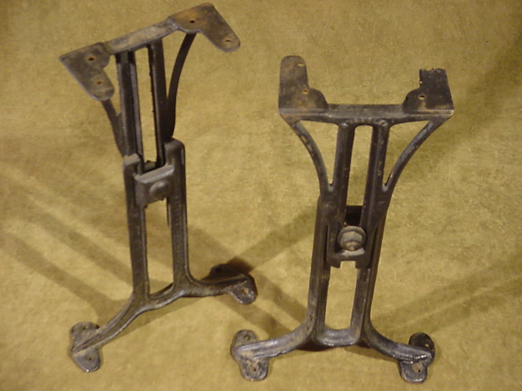 ANTIQUE CHANDLER ADJUSTABLE CAST IRON LEGS JUNE 9, 1898 Industrial machine age eBay