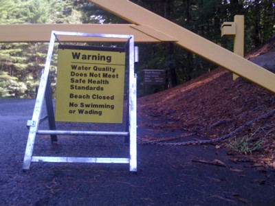 Sign at lake Siog-Recreational Park entrance