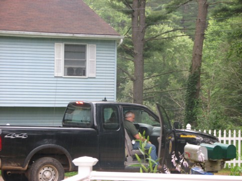 Two officials from the Massachusetts Division of Wildlife & Fisheries arrive.