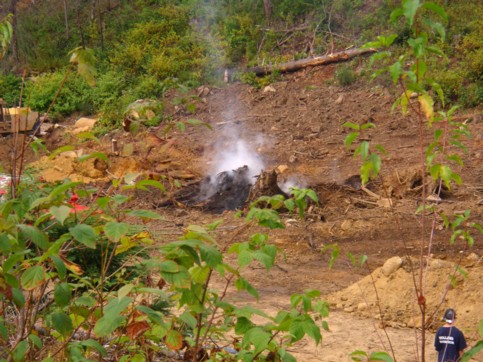 One of the fires lit to cook and subject to the law suit.