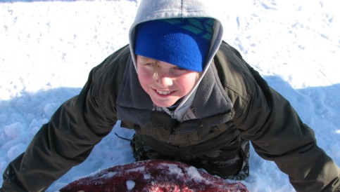 10 year old Trey Keeskern, winner of the derby in the kids category