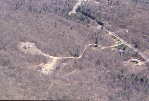 Aerial view of the illegal subdivision of the Johnson familie.