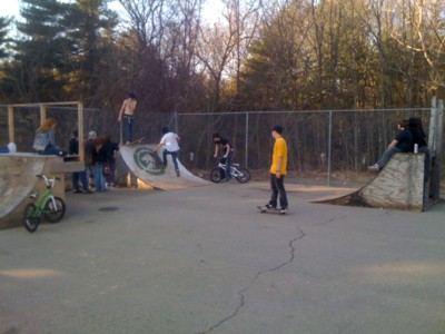 Skate park at the north end of Hitchcock field, picture was taken on March 15, 2009.