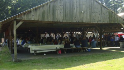 The pavilion where most eat their meal.