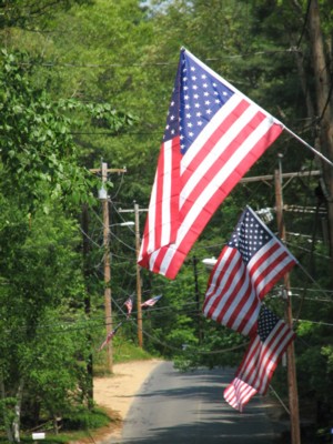 Flags-along-Sturbridge-Road